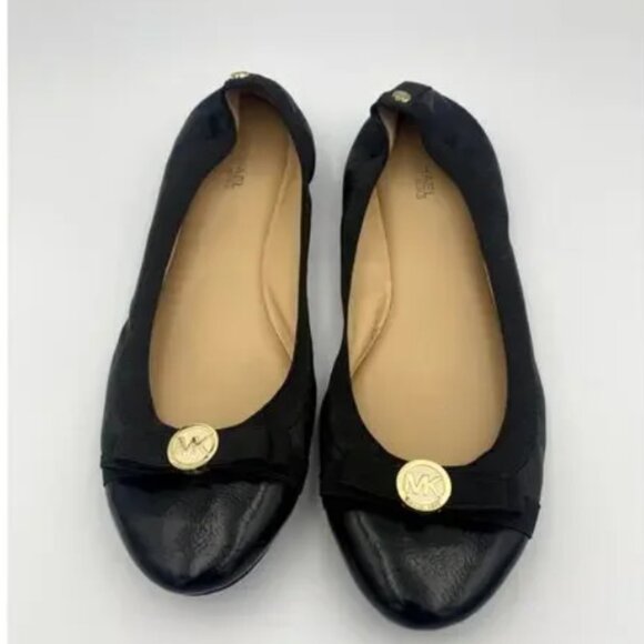 Michael Kors Ballet Flat Black Sz 9.5 - Picture 3 of 14